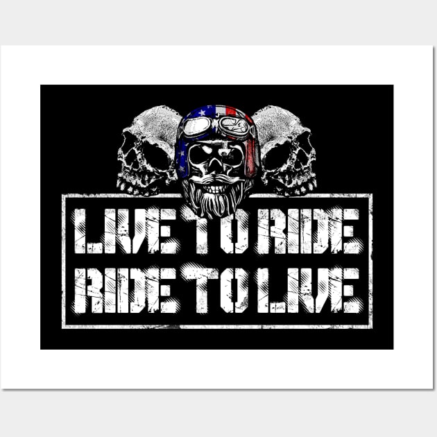 Ride To Live Wall Art by SmithyJ88